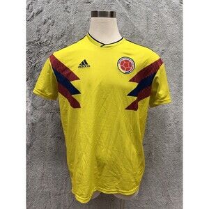 Adidas Colombia Home Jersey 2018 CW1526 Climalite Yellow Soccer Shirt XL
